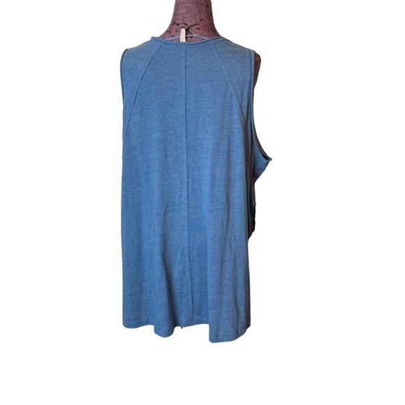 FP Movement Free People Sz XS Blue Oversize Tank Top - Picture 3 of 5